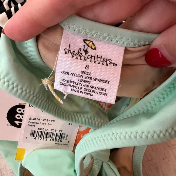 NWT Shade Critters Fashion Icon Zebra One Piece size 8 - Picture 4 of 5